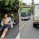 單車弟熱昏!物流司機急處理…低調陪到最後被讚爆