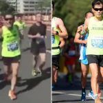 淫家!馬拉松邊跑邊伸魔爪 突襲啦啦隊正妹胸部