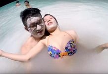 「弄疼一定要!」比基尼妹身分曝光 童仲彥宣告:我女友