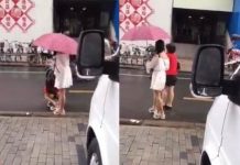 雨天腳被弄濕!媽媽蹲下幫擦鞋 女兒斥「沒擦乾淨」