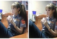美到犯規!馬尾女警萌臉大眼 網友暴動:想被她逮捕