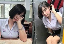 泰國學生妹發育好誇張「挺大長輩炸制服」扣子撐的好辛苦…網友看傻:這伸才有夠狂