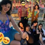 李松蔓貼泳裝晒身材 洪永城以胸肌同腹肌搶鏡