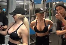 辣妹跳繩「身前巨奶跳出來」 更借機玩弄主持人腿間那支…老司機秒懂:很專業