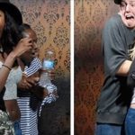 去過這間鬼屋的人都會得到一張紀念相片,一看瞬間笑翻:偷掐那裡是故意的?