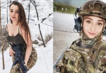 她絕對比你強!戰鬥民族「正妹大兵」教你如何頂槍托!歐派萬歲❤