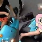 穿短裙別騎車啊!深V女騎士犁田「半透黑絲」大放送…網友驚呼:露光光了!