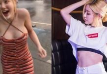 DJsoda潑水節玩嗨了!當街濕身「上下猛抖」差點蹦出 網友:我也想潑她一臉!