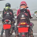 重機後座弟弟後背藏亮點, 「一行字」透露媽媽底細…網民笑翻:想追追看欸