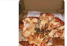 菜鳥外送員送來一個「被龍捲風吹過」的披薩,他投訴後老闆傳回「懲罰照」讓網民全笑翻