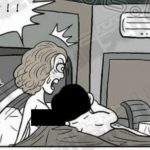 半夜睡醒驚覺自己在摩鐵房間,天阿不能被老公發現!決定速逃,咦?