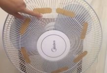 他把OK蹦貼在電風扇正面,神奇效果讓大家都跟著做:不但省電還能幫助睡眠!
