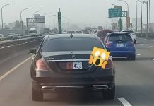 前方賓士車牌掛「使」字?他上網求解得到的答案…網友大喊:快閃邊!