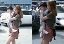 帶孩子出門,一出門就著急摀住小孩眼睛…路人滿臉問號….這位媽媽太機智了!