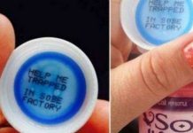 女網友買到的一瓶飲料,打開後發現瓶蓋後有求救信息,沖動想馬上報警的 但真相卻令她傻眼!