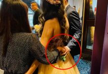 新郎背後「偷牽女賓客」網 : 大誤會XD