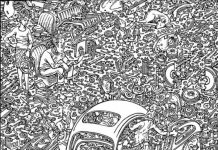 黑白錯覺圖「7人1貓藏裡面」你找得到嗎?據說全找到的人智商高?