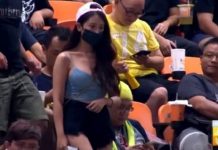 台灣的女球迷94熱情!場邊女球迷應援好吸睛 網友狂讚:導播懂拍