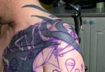 17年前被刺壞的圖案「讓天才刺青師亂畫一番後」奇蹟出現了!這作品太美了!