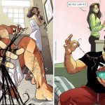 有另一半才懂 15張插畫完美詮釋「情侶誇張互動」的日常