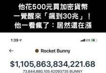 他花500元買加密貨幣!一覺醒來「飆到30兆」他瘋了:居然還在漲