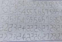 女兒「練習寫數字」母一看傻眼…問「為何5總會寫反?」家長們秒懂!