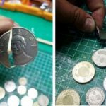 他逛夜市時拿到一枚「裂開的10元硬幣」超傻眼!內行網友說:你真的賺翻了!