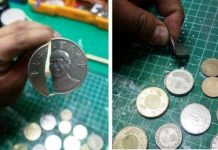 他逛夜市時拿到一枚「裂開的10元硬幣」超傻眼!內行網友說:你真的賺翻了!