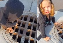 女兒趴水溝蓋問「可以下去和他們玩嗎」媽媽疑惑往下看「裡頭竟然是…」