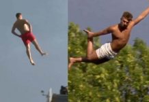 最奇葩的肚子跳水比賽,各種搞笑姿勢百出比賽超鬧!