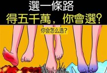 選一條路得五千萬你會選?