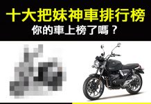 「十大把妹神車排行」第一名就是帥!