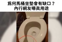 為何馬桶坐墊會有缺口?內行網友曝真用途
