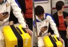 媽媽搭地鐵「把手放在兒子雙腿間」不斷來回移動…下秒「神展開」讓網笑翻:後勁太強!