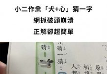 小二作業「犬+心」猜一字!網抓破頭崩潰!